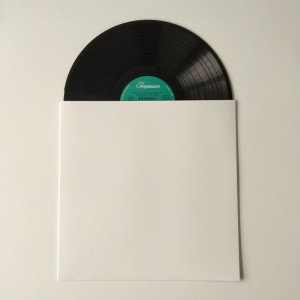 12 White Color Cardboard LP/Record Cover No hole