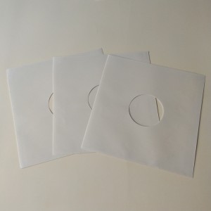 12 White Paper Vinyl LP Inner Sleeves for 33RPM Vinyl Record