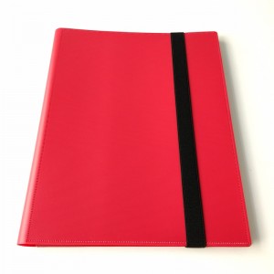 9-Pocket Red Gaming Card Collectors Portfolios Albums Binders for Standard Cards