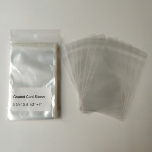 2 Mil Crystal Clear Plastic Polypropylene Graded Card Sleeves