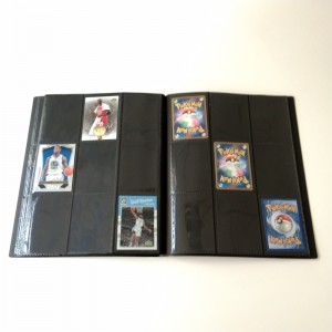 9-Pocket Poly Black Collector Card Binder Albums for MTG/YGO/Sport Cards