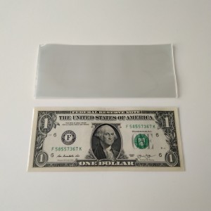 Deluxe Currency Sleeve Bill Paper Note Money Sleeves