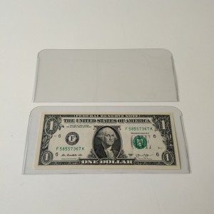 Crystal Clear Currency Bill Collector Sleeves