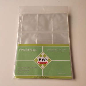 9 Pocket Poly Gaming Card Holder Page Protectors Plastic Binder Sheet