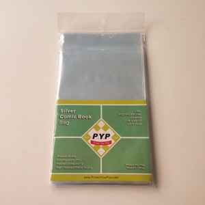 Crystal Clear 2mil Poly Resealable Silver Comic Book Bag